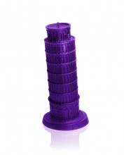 XXL Tower of Pisa Candle - Metallic Violet